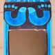 Ceramic mirror "cage" mithé espelt vintage 60s 70s