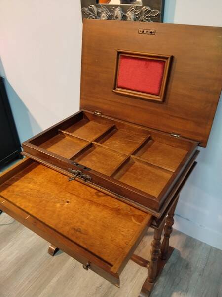 Sewing table / work table St Louis Philippe early 20th century