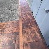 Vintage burl wood coffee table - 1970s