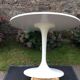 Vintage round table with tulip pvc base
