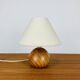 Lampe boule en pin, années 80