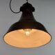 Industrial Black Enamel Bauhaus Pendant Lamp, 1930s
