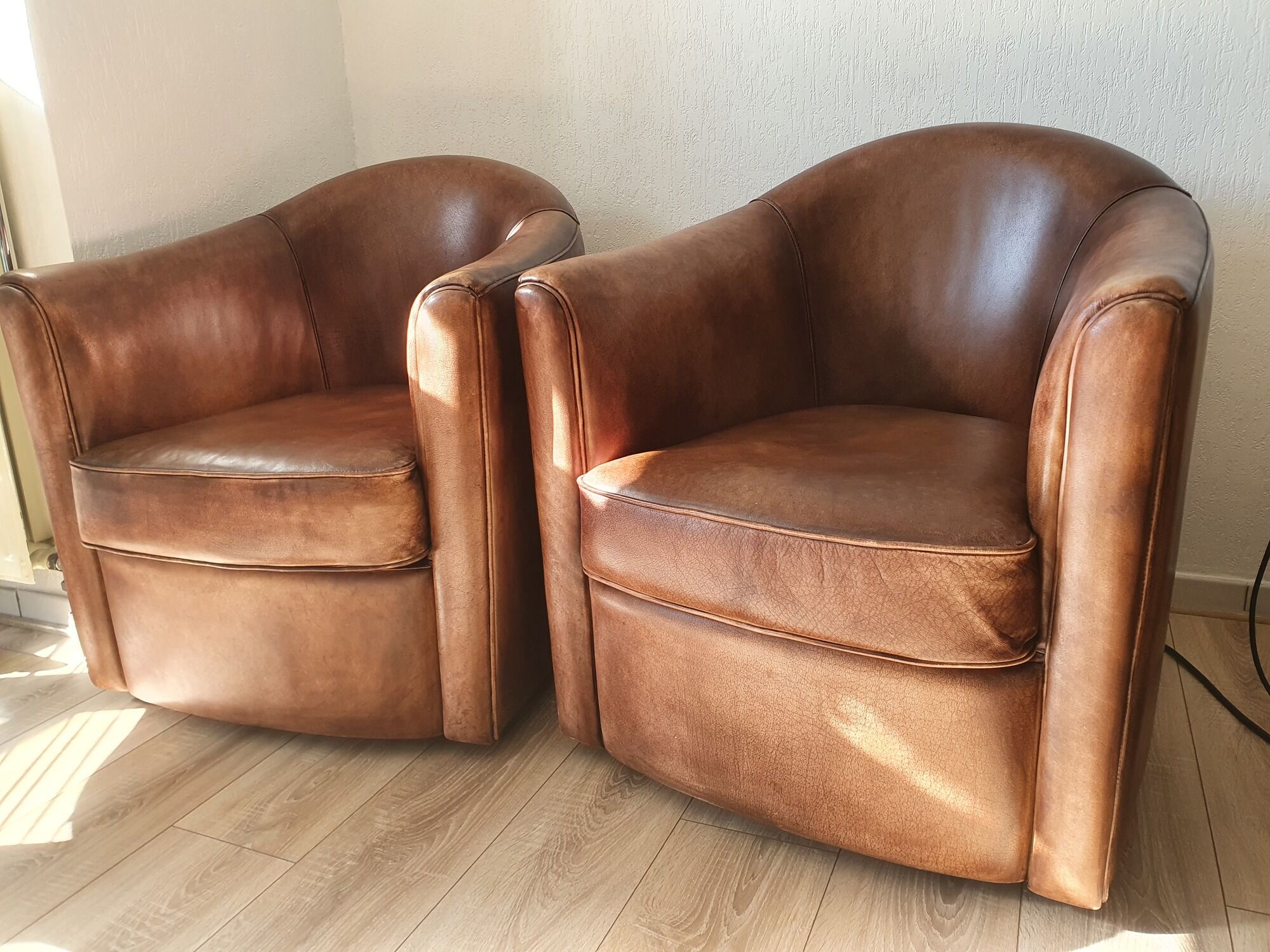 Armchair Club leather Havana Vintage Smoking room