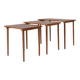 Ensemble de 3 tables gigognes scandinaves en bois de teck, Danemark, 1960