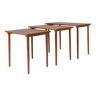 Ensemble de 3 tables gigognes scandinaves en bois de teck, Danemark, 1960