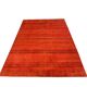 Orange carpet with stripes