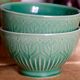 Old English green bowls