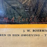 Vintage linen school chart – On Borneo