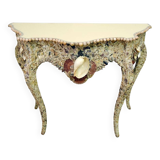 Mid-century french shell console table