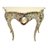 Mid-century french shell console table