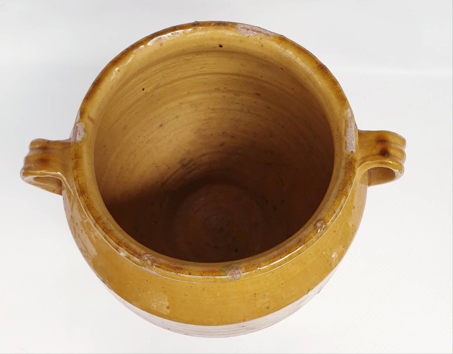 Antique glazed fat-candy pot