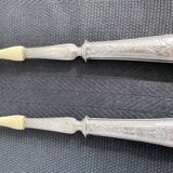 Covered with fish service, stuffed silver, Ivorian, France