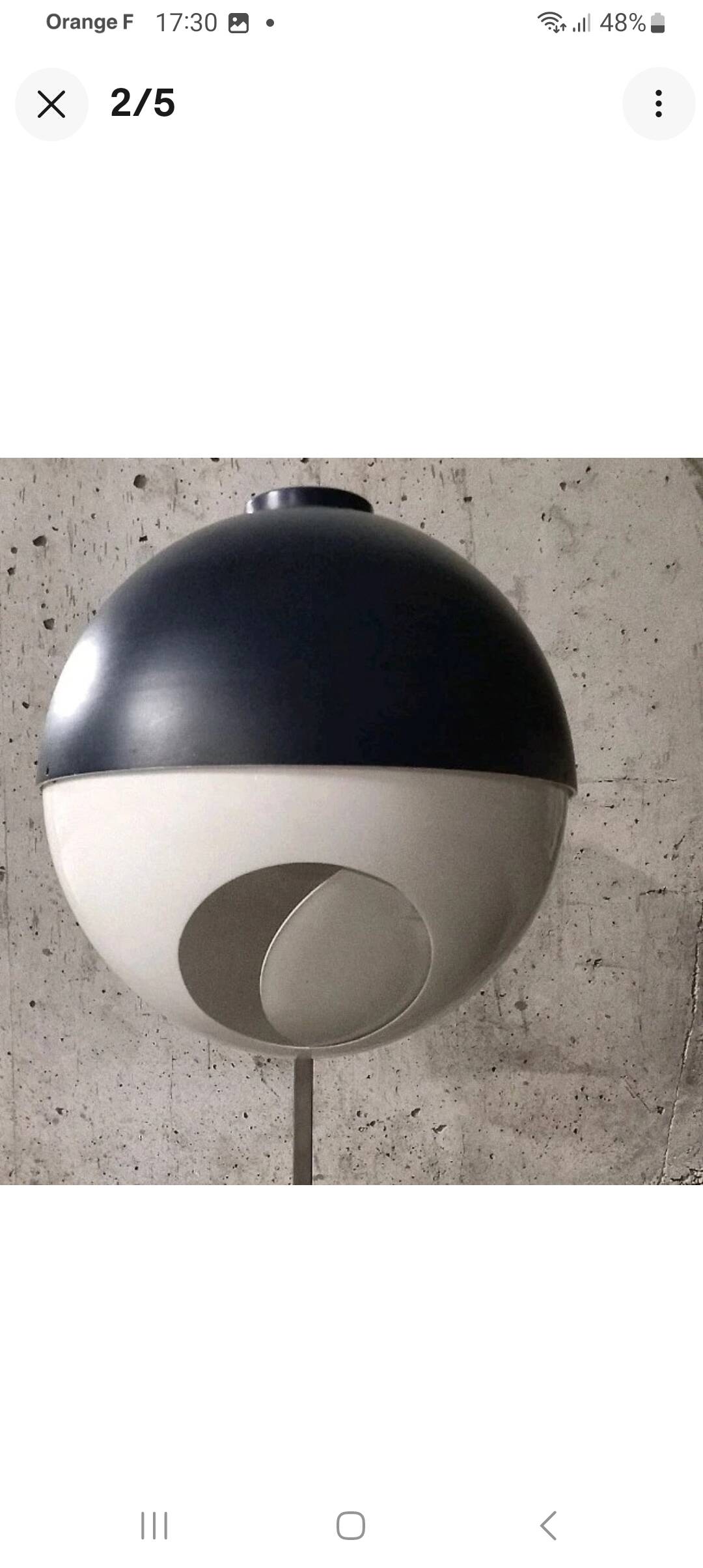 Lampe lita modèle orbital space age vintage 1970