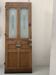 Art Deco style entrance door in solid wood, 20th century