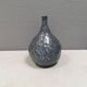 Vase Pauline Toynbee, Émail en cristal bleu texturé, forme organique, années 1980