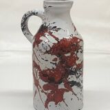 Marei Keramik West Germany pitcher vase model 6302 dripping decor