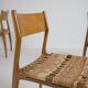 Set of 6 GESSEF chairs published by Consorzio Sedie Friuli, Italy, 1970s.