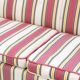 American sofa and armchair in original striped fabric from the 1970s