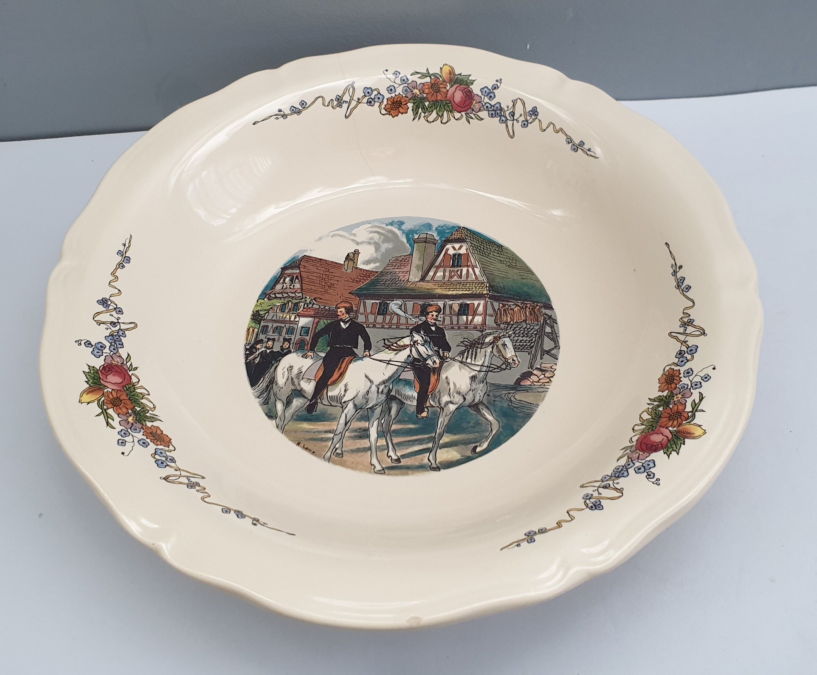 Hollow dish vintage Sarreguemines