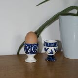 2 vintage Italian ceramic egg cups