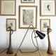 Large and beautiful adjustable bipod lamp, 1950s design