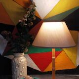 “Bamboo” lamp in vintage turned wood