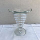 Ancient wine ox abondance Bormioli Rocco moulded glass made in italy vintage