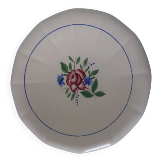 Plate Digoin Sarreguemines with a round rim 200237