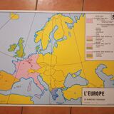 School map: europe political map n°7 / europe the common market n°8