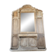 Vestiaire d'entrée ancien en chêne massif. Miroir. Début XXème.