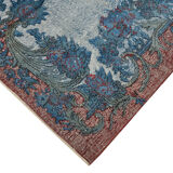 Hand-knotted antique oriental 1970s 163 cm x 267 cm blue carpet