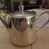 Silver metal teapot