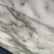 Large marble and wrought iron bistro table