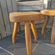 Paire de tabourets tripodes