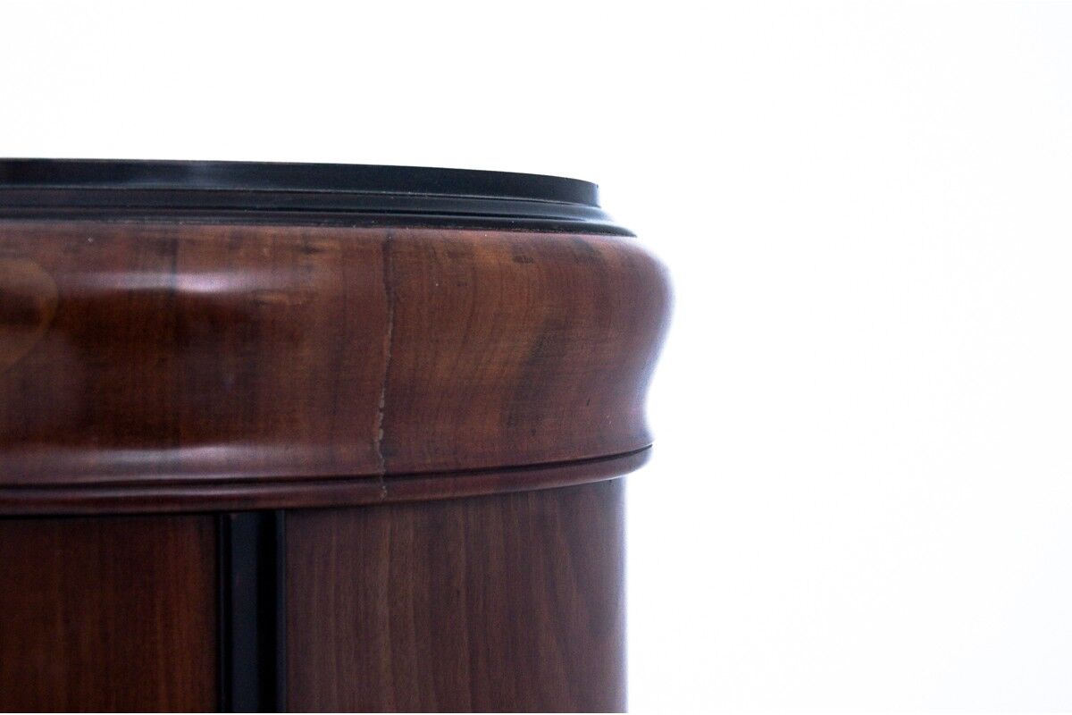 Bollard cabinet, Northern Europe, Biedermeier. Antique.
