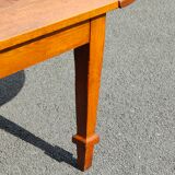 Refectory table with flaps in solid oak