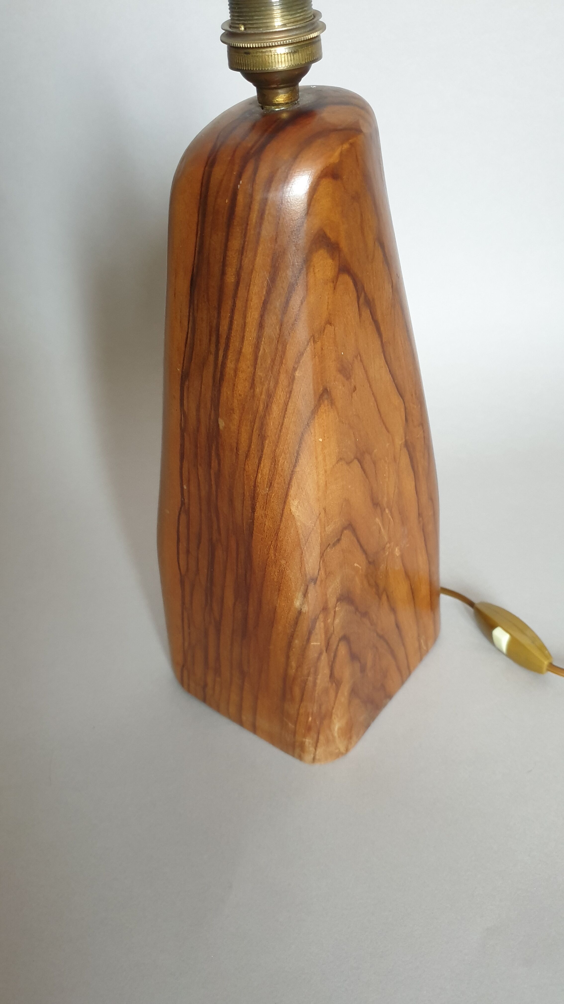 Vintage brutalist table lamp