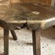 Paire de tabourets tripodes