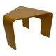 Table d’angle en bois courbé moderne du milieu du siècle années 1970