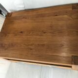 Drop table, solid wood tv cabinet