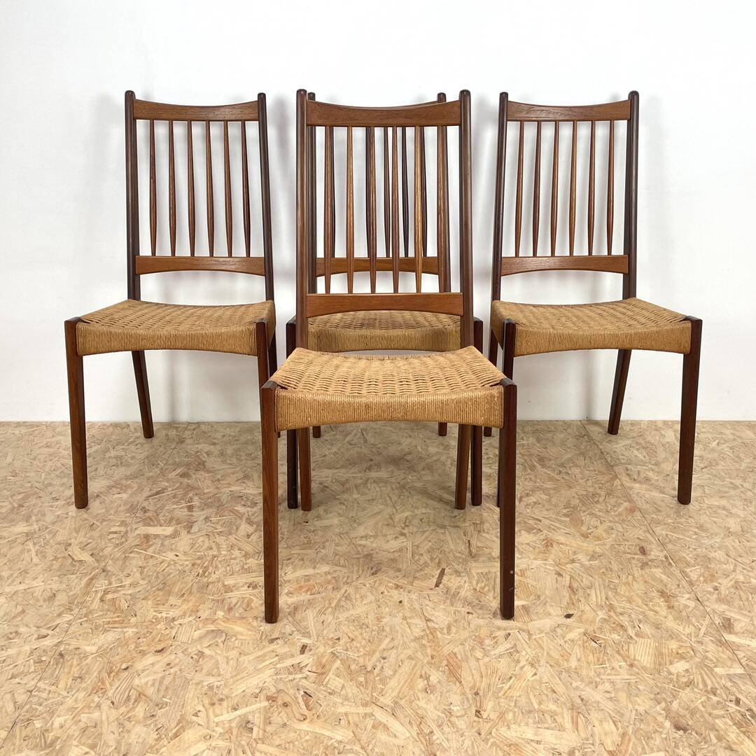 Arne Hovmand Olsen Teak Dining Chairs.