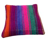 Vintage turkish kilim cushion cover , 40 x 40 cm