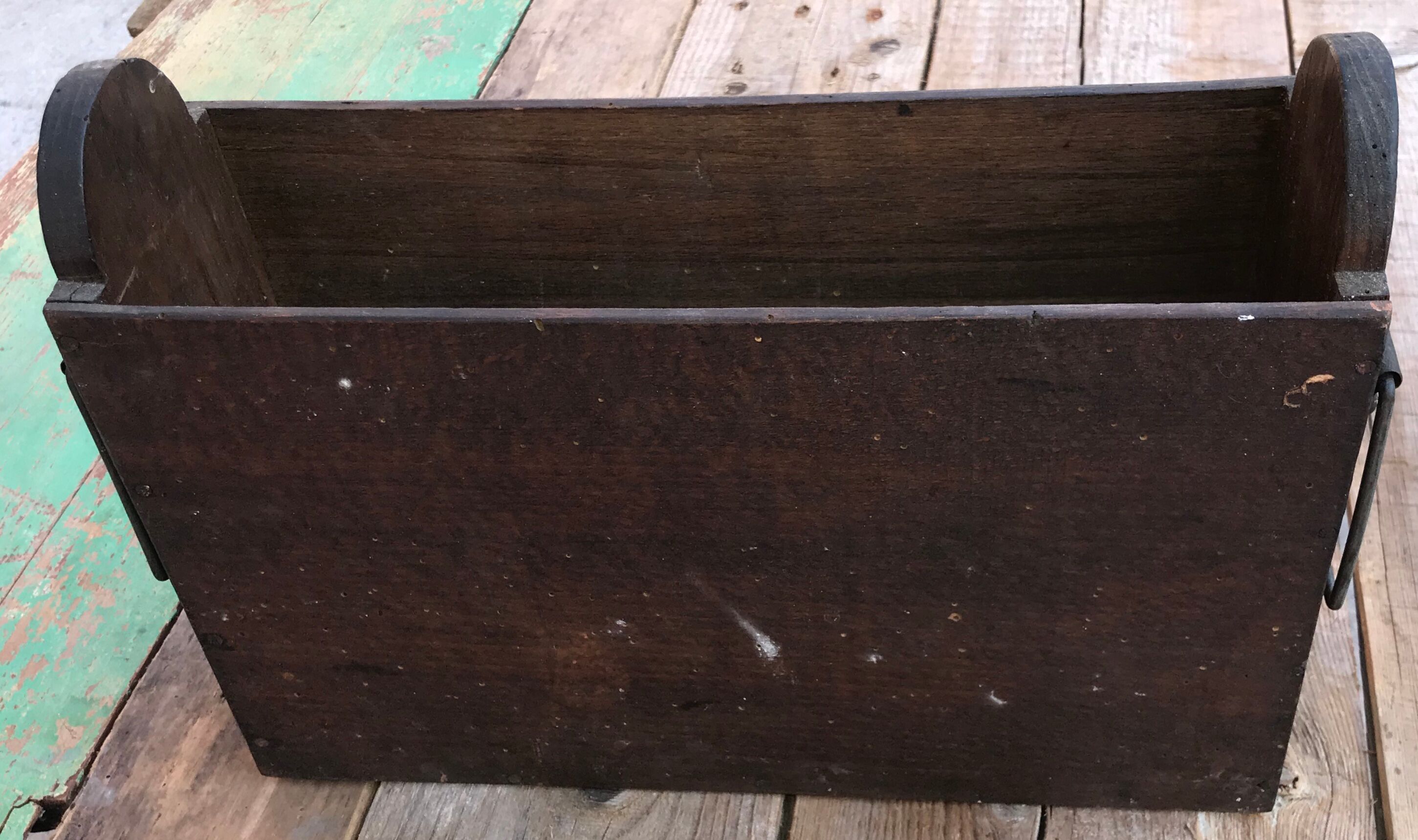 Wooden magazine holder