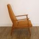 Fauteuil vintage scandinave en teck 1960