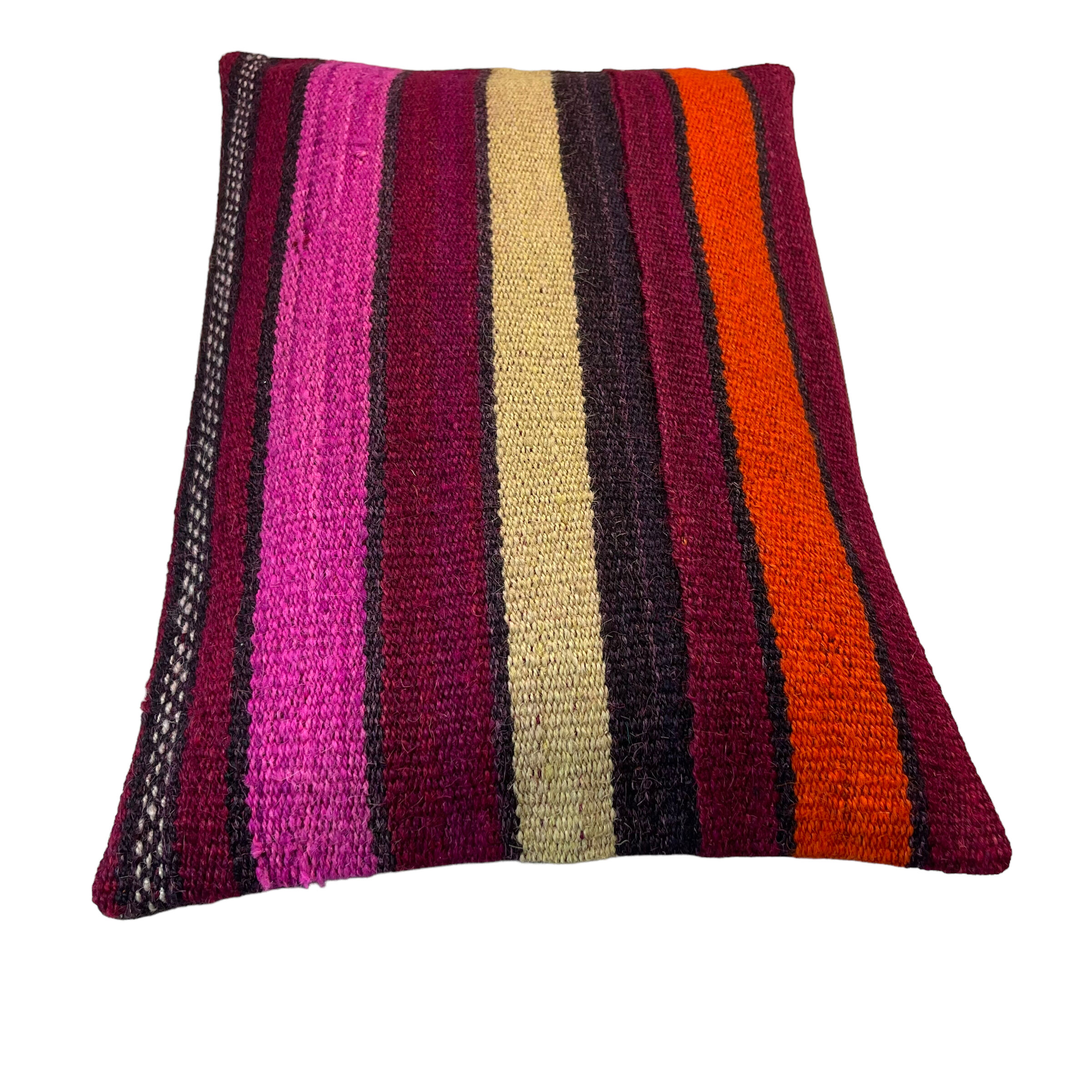 Vintage turkish kilim cushion cover, 30 x 50 cm