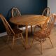 Restored Vintage Retro Ercol 1960s 384 Round Dining Table & 4 370 Windsor Arm Chairs Regular price