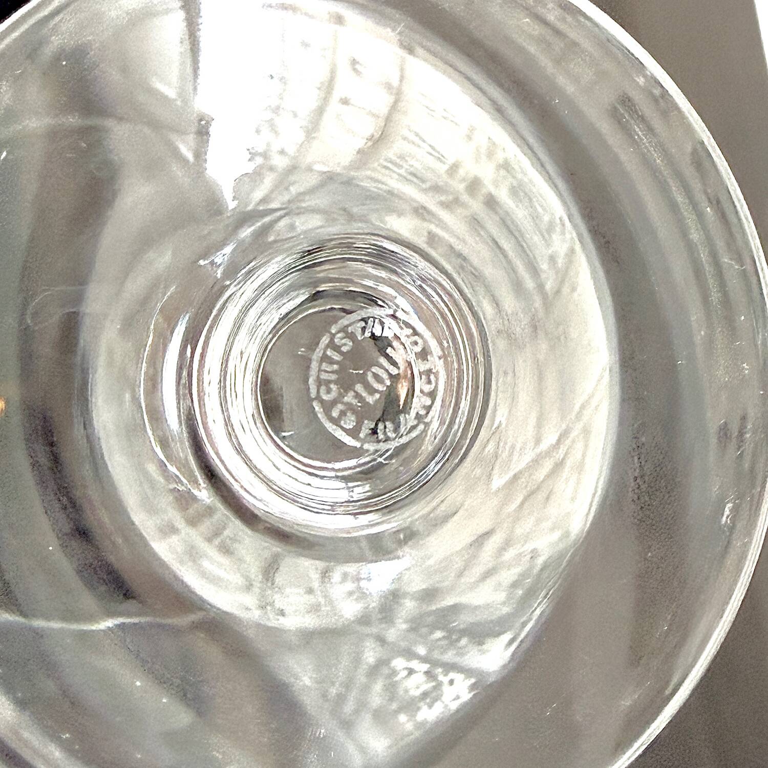 5 crystal cognac glasses from Saint-Louis