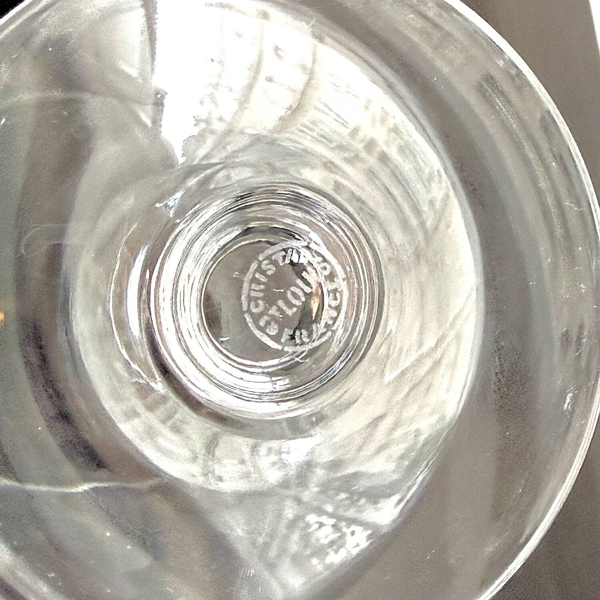 5 verres à cognac en cristal Saint-Louis