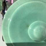 Théière grès bleu vert art déco