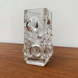 Brutalist Bubble Glass Vase by Josef Schott for Smalandshyttan, Mid-Century Swedish, 1960s